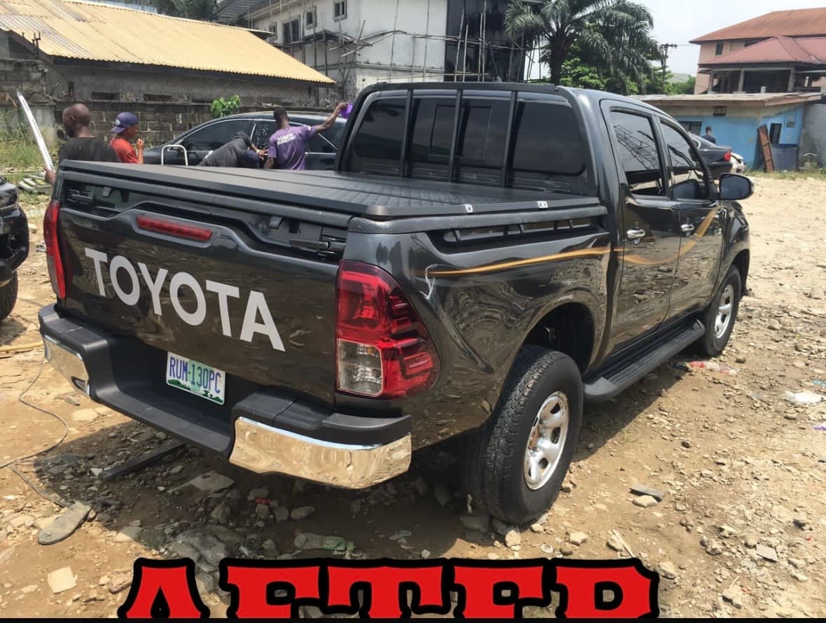 After — Toyota Hilux — Rear Panel